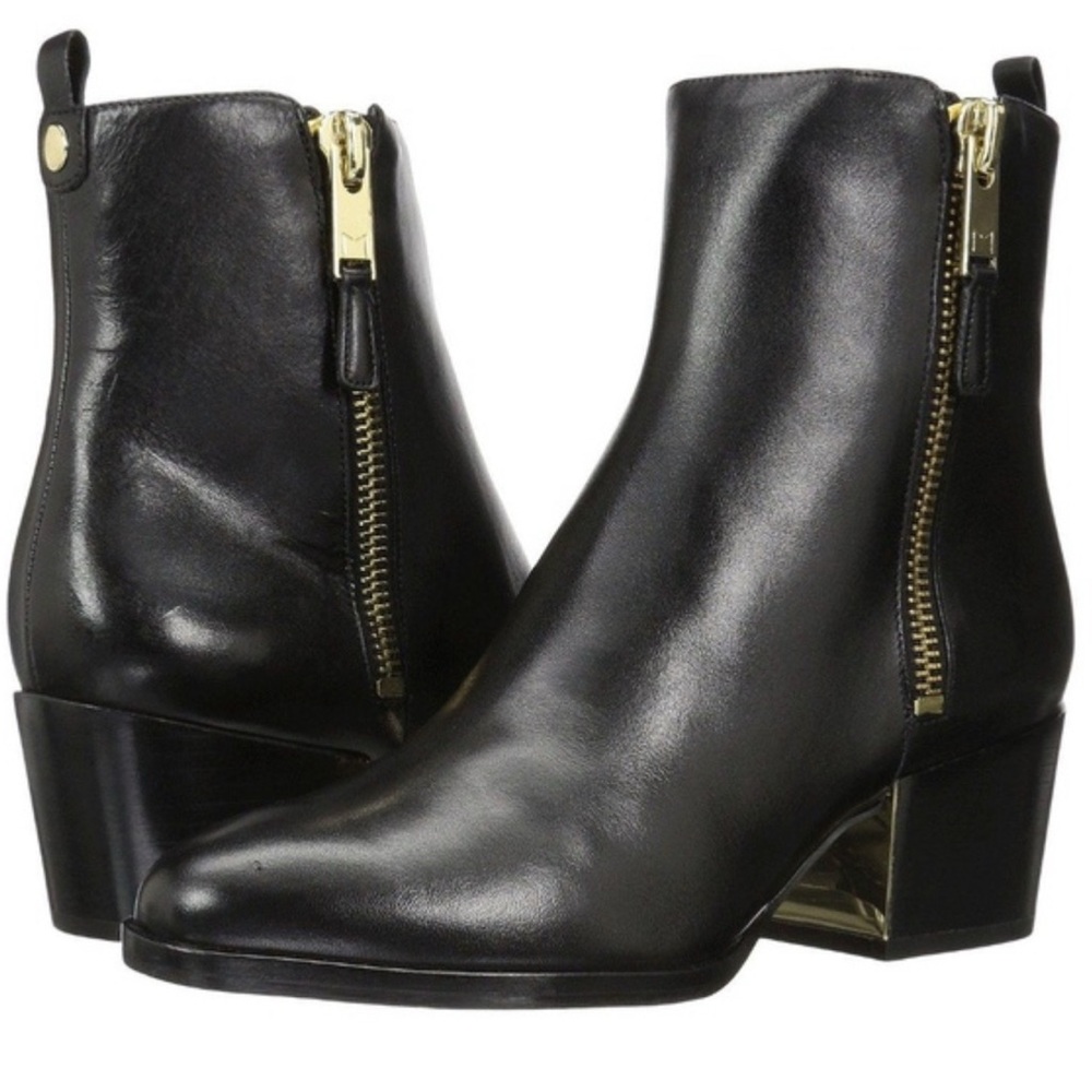 MaRc FiShEr LeAtHer AnKle Bo0ts WiTh GoLd ZiPpErs Gr8 F0r AnY 0cCaSi0n.